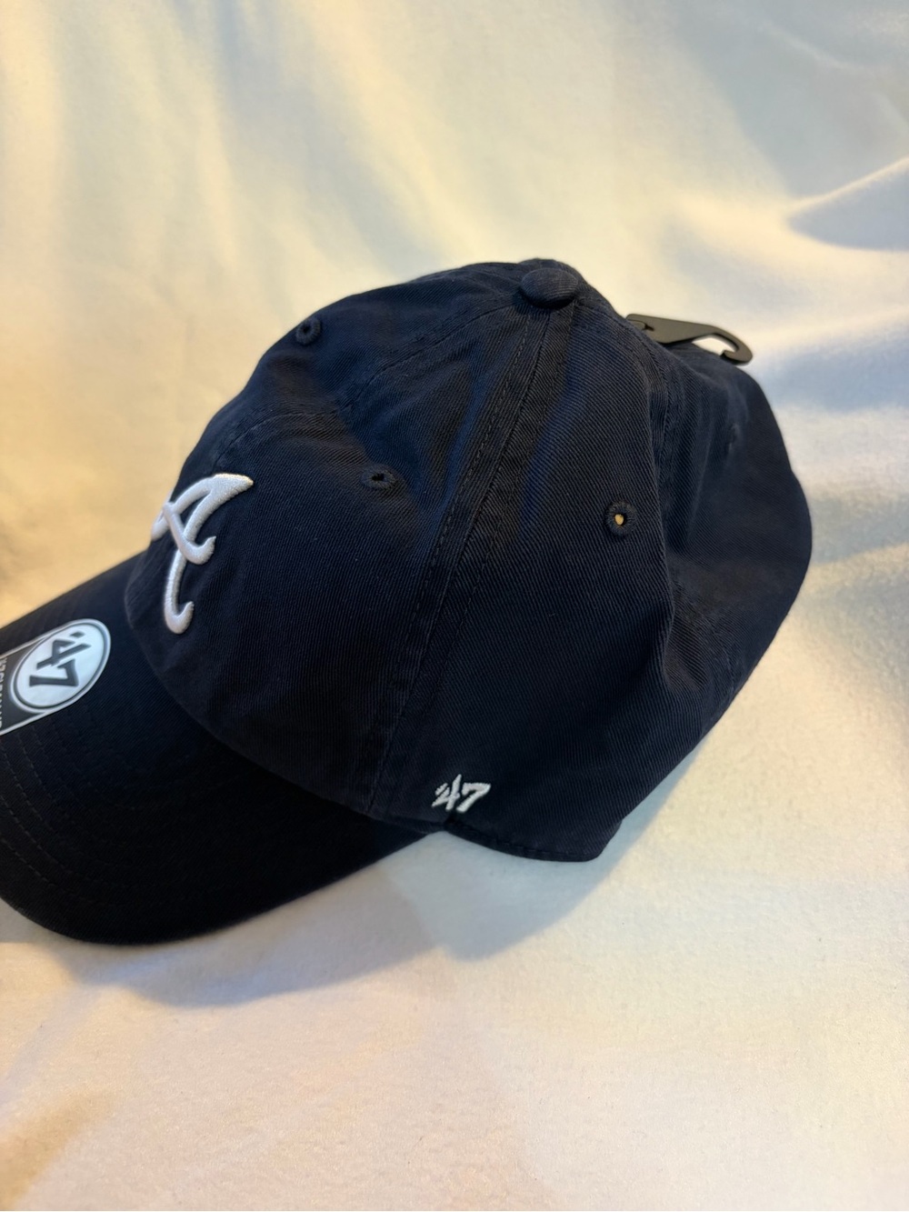 '47 Navy Baseball Cap with White Embroidered A Logo - Picture 2 of 4